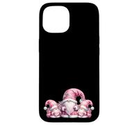 Pink Santa Gnomes In Christmas Family Outfits For Xmas Carcasa para iPhone 15