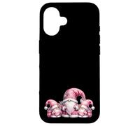Pink Santa Gnomes In Christmas Family Outfits For Xmas Carcasa para iPhone 16