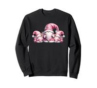Pink Santa Gnomes In Christmas Family Outfits For Xmas Sudadera
