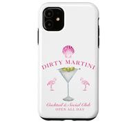 Pink Sea Shell Dirty Martini Social Club Flamingo Carcasa para iPhone 11