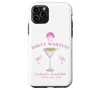 Pink Sea Shell Dirty Martini Social Club Flamingo Carcasa para iPhone 11 Pro