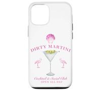 Pink Sea Shell Dirty Martini Social Club Flamingo Carcasa para iPhone 12/12 Pro