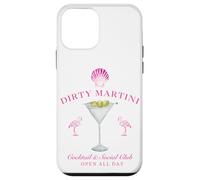 Pink Sea Shell Dirty Martini Social Club Flamingo Carcasa para iPhone 12 mini