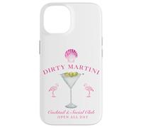 Pink Sea Shell Dirty Martini Social Club Flamingo Carcasa para iPhone 14
