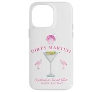Pink Sea Shell Dirty Martini Social Club Flamingo Carcasa para iPhone 14 Pro Max