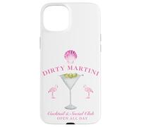 Pink Sea Shell Dirty Martini Social Club Flamingo Carcasa para iPhone 15 Plus