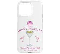 Pink Sea Shell Dirty Martini Social Club Flamingo Carcasa para iPhone 15 Pro Max