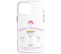 Pink Sea Shell Dirty Martini Social Club Flamingo Carcasa para iPhone 16 Pro Max