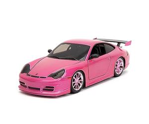 Pink Slips 1:24 W2 Porsche 911 GT3RS - Coche fundido a presión con base, juguetes para niños y adultos (rosa)