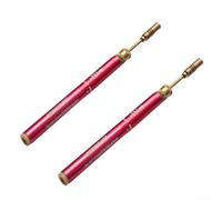 PINK - Soldador de gas butano recargable, lápiz, aerógrafo, soldadura fundida/plata/cobre/lata (2 unidades)
