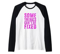 Pink Some Things Stay Broke Pink Graphic Camiseta Manga Raglan