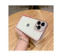 (Pink)Space Shell Lens Guard Style Case For Iphone 14 Plus - High Quality, Scratch-resistant, Dustproof, Shockproof, Full Protection, Comfortable Grip