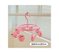 (Pink Strawberry)Multifunctional Drying Racks Dormitory Underwear Wa Zi Jia Disc Drying Rack For Multi-purpose Clothes Clip Baby Home Liang Shai Jia