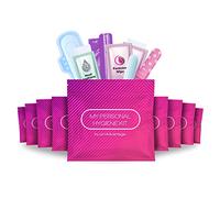 Pink Style - Kit menstrual todo en uno, paquete de 10 unidades | Conveniencia sobre la marcha | Paquete de kit de período para viajes, preadolescentes y adolescentes o simplemente cuando estás fuera |