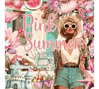 Pink Summer Ephemera for Scrapbooking & Journaling - 250+ Retro Aesthetic Cut-Outs for Junk Journals, Collage, and DIY Crafts