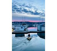 Pink Sunset Paddleboarding Notebook - 8.5 x 5.5: Blank Journal for Writing, Sketching, Drawing & Gratitude Lists