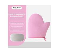 (Pink thumb)Cujmh Self Tanning Application Glove, Plush Body Lotion Mitt for Streak-Free Tan