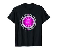Pink Time Is Money Gráfico Rosa Camiseta