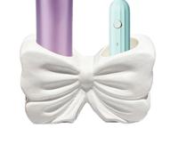 Pink Toothbrush Holder - Countertop Waterproof No Drill Dispenser,Bow Holders Decoration - for Family Friends Men Women Bathroom Home Indoor Desktop