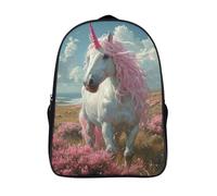 Pink Unicorn Mochilas Mochila Escolar Para Niños Mochila Escolar Mochila Escolar De Dibujos Animados En 3D Para Niños Estudiantes De Primaria Y Secundaria De 40x28x16cm