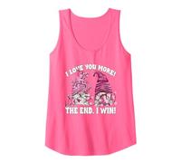 Pink Valentines GNOME Couple I Love You More The End I Win Camiseta sin Mangas