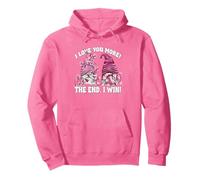Pink Valentines GNOME Couple I Love You More The End I Win Sudadera con Capucha