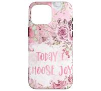 Pink Watercolor Roses Flower Today I Choose Joy Carcasa para iPhone 16 Pro MAX