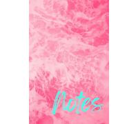 Pink Waves Journal, 169 pages, 5.5” x 8.5” perfect size, Notebook for Women Men, College Ruled Lined Journal, 90 GSM Cream ColPaper, Plastic Softcover Journals for Work School Note Taking Business