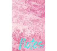 Pink Waves Journal, 169 pages, 5.5” x 8.5” perfect size, Notebook for Women Men, College Ruled Lined Journal, 90 GSM Cream ColPaper, Plastic Hardcover Journals for Work School Note Taking Business