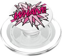 Pink Wham Comic Pop Art Moderno Divertido Diseño Retro PopSockets PopGrip para MagSafe