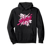 Pink Wham Comic Pop Art Moderno Divertido Diseño Retro Sudadera con Capucha