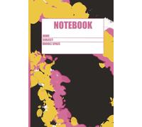 Pink, Yellow, and Black Tie Dye Composition Notebook: College Ruled 6x9 inches 125 pages
