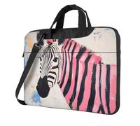 Pink Zebra Minimalistic - Funda acolchada para laptop de 15,6 pulgadas, para mujeres y hombres