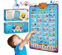 Pinkfong,Póster de Aprendizaje de Alfabeto para Hablar y Firmar, Juguete Educativo para niños pequeños de 2 a 4 años para Aprender Letras ABC, números, Actividades