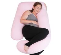 PinkFroggie Refrigeración Cojin Lactancia Bebe y Almohada Embarazada para Dormir XXL,Cojin Embarazada Multifuncion Funda 100% Algodón Desenfundable y Lavable