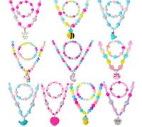 Pinkgarden Coala Juego de Joyas para Niñas, Collar y Pulsera, 10 Juegos, Regalo para Niñas