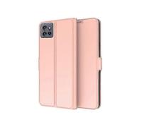 (PinkGold) Compatible For Motorola Edge 50 Neo 5G Case Shockproof TPU Inner Shell Leather Phone Cover Card Slot