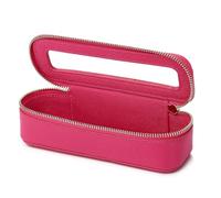 Pinkmik Bolsa de maquillaje transparente portátil para cosméticos y artículos de aseo, bolsa de maquillaje pequeña con cremallera y organizador para mujer, G/Fuxia, Delgado, Bolsa transparente para