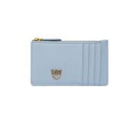 PINKO Airone Cardholder Sheep Nappa Light blue-antique Gold Talla: OS | Billeteras Outlet | Mujer | Amarillo