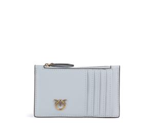 Pinko Airone | Tarjetero | azul | cuero de vaca de grano fino