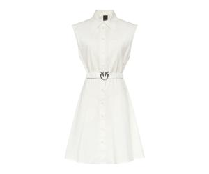 PINKO- Anaceta Abito Popeline- Dresses- Mujer- Blanco- L- Anaceta Abito Popeline