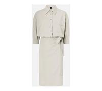 PINKO- Ariane Abito Fluido- Dresses- Mujer- Gris- L- Ariane Abito Fluido