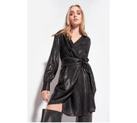 PINKO Arianna Abito Jaquard Effetto Black Talla: 40 | Mini Vestidos Outlet | Mujer | Negro