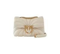Pinko Bolsa Mini Love Bag Puff de napa blanca