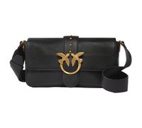 Pinko Love One Classic Slouchy Bolso de hombro negro, cuero, mujer