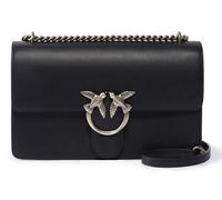 PINKO bolso bandolera Love One Classic DC M Black - Old Silver