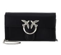 PINKO bolso bandolera Love One Wallet C Black - Old Silver