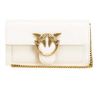 PINKO bolso bandolera Love One Wallet C White - Antique Gold