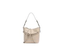 Pinko Bolso de hombro Bucket Belt Bag de piel beige, 33 x 27 x 15 cm, con correa ajustable y extraíble, estilo casual mujer