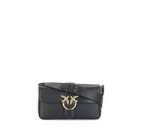 Pinko Love One Classic Slouchy | Bolso de hombro | negro | cuero de vaca de grano fino